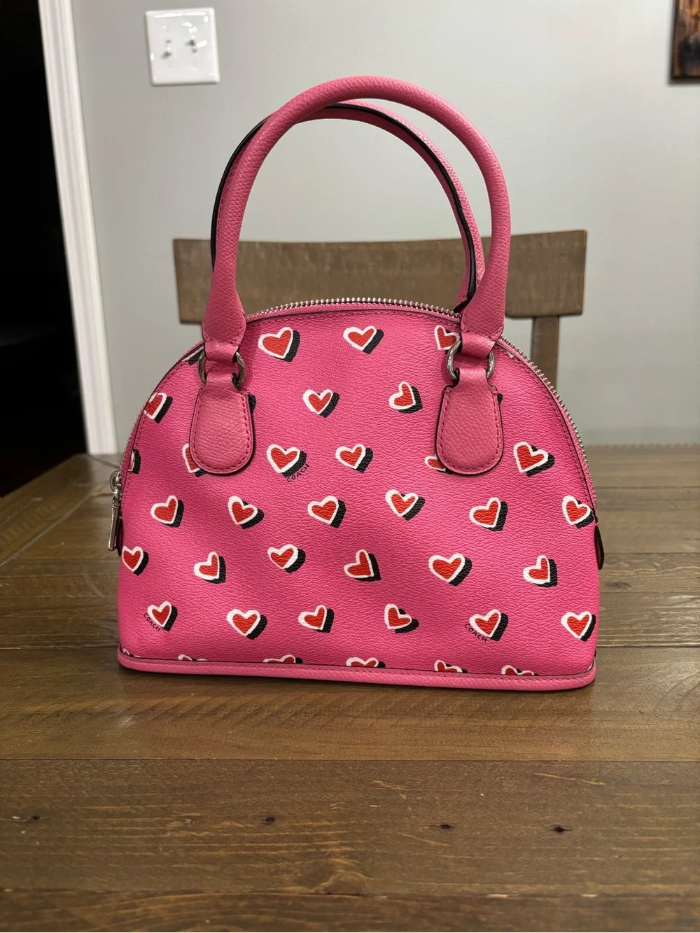 Coach Mini Cora Domed Satchel